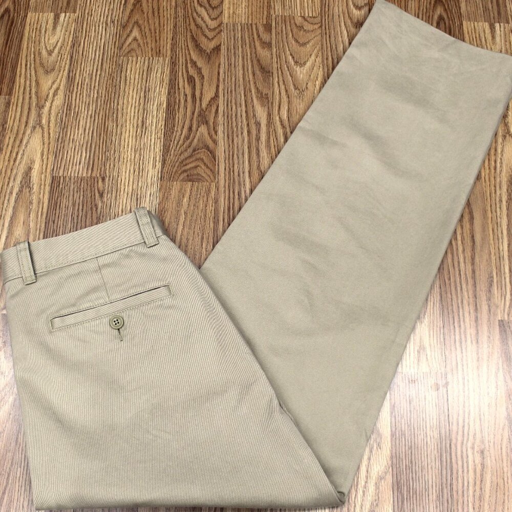 31x30 J.CREW REGULAR FIT ESSENTIAL CHINO PANTS 100% COTTON KHAKI Sz 31W x 30L
